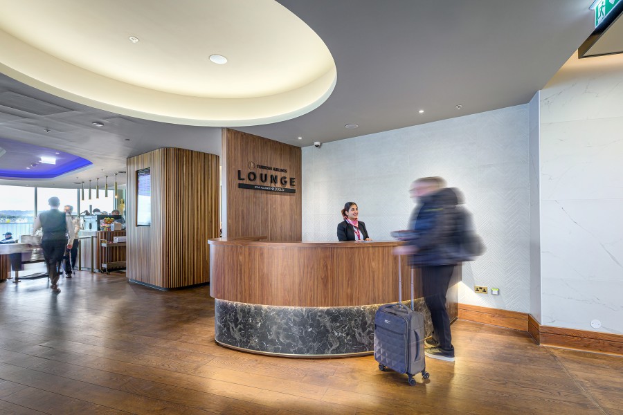 CDA Turkish Airlines Lounge Edinburgh Airport Reception web